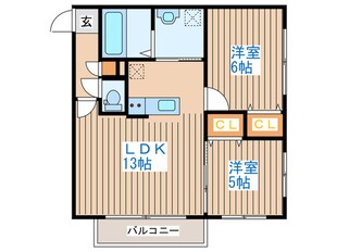 ショコラの物件間取画像